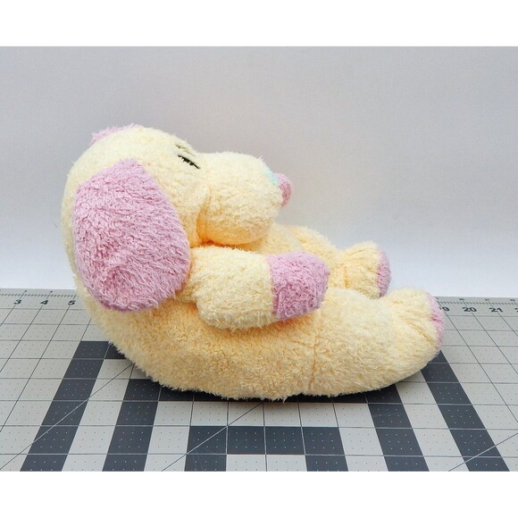 Ty Pillow Pals Yellow Pink Puppy Dog Plush DogBaby 8" Rattle Lovey 1999 Stuffed - Picture 4 of 12